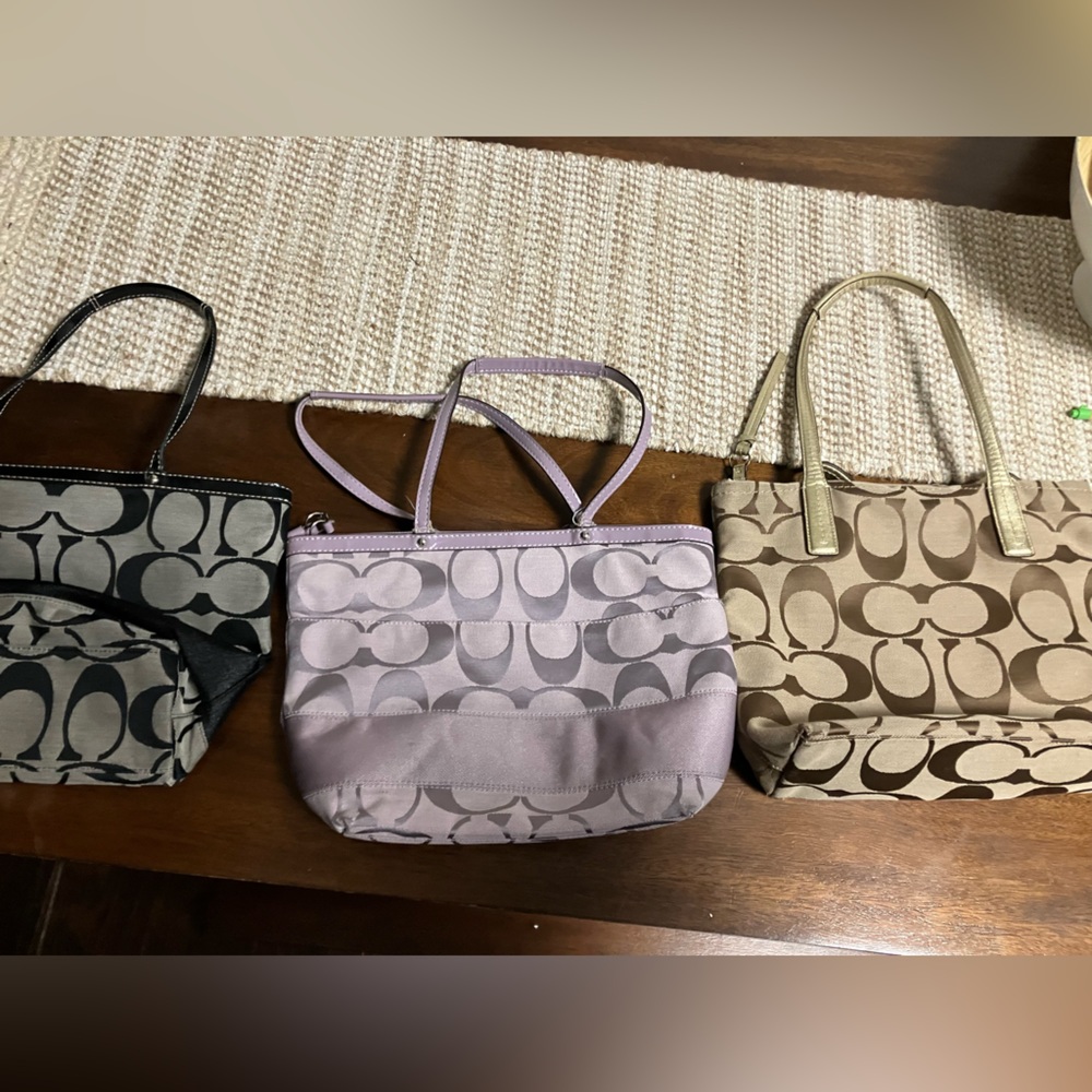3 Coach Purses $25 each or $50 all